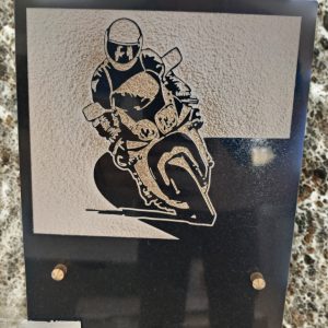 Plaque Funéraire personnalisable moto – Hommage au Motard Disparu